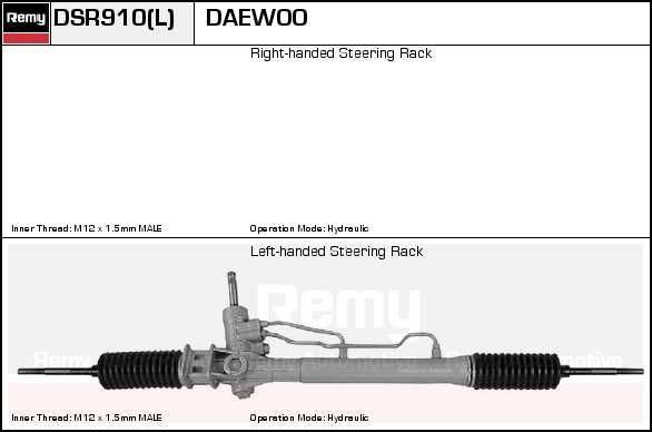 DELCO REMY Рулевой механизм DSR917L